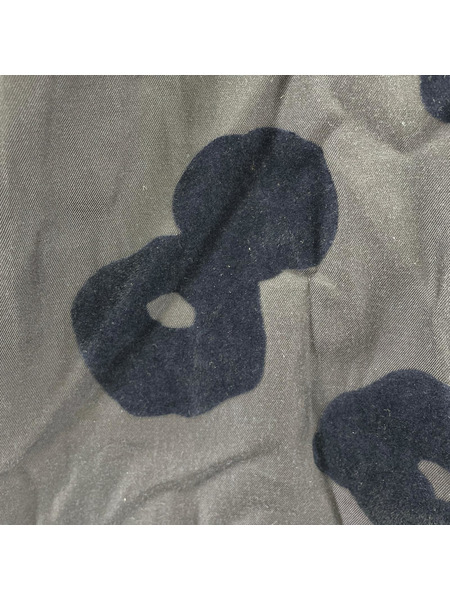 TOGA 半袖ワンピース 23AW フロッキープリントドレス S ネイビー