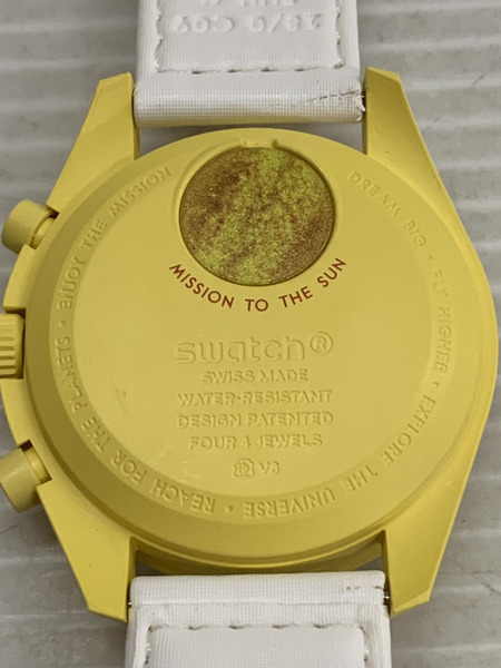 メンズQZ OMEGA×Swatch/ミッショントゥザサン/電池交換済