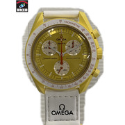 メンズQZ OMEGA×Swatch/ミッショントゥザサン/電池交換済