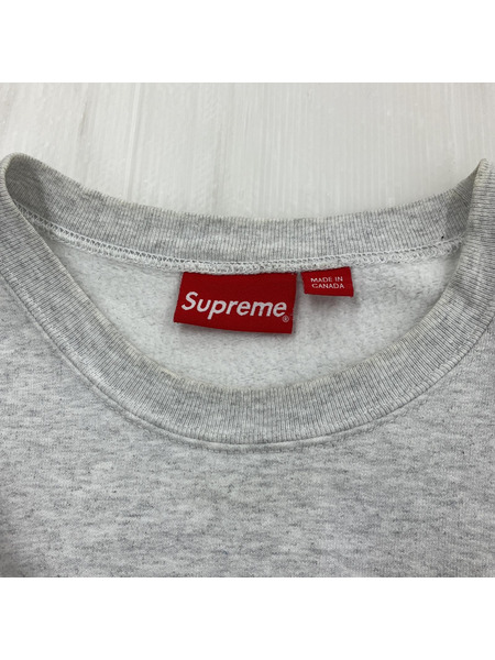 Supreme Small Box Logo Crewneck グレー (XL)