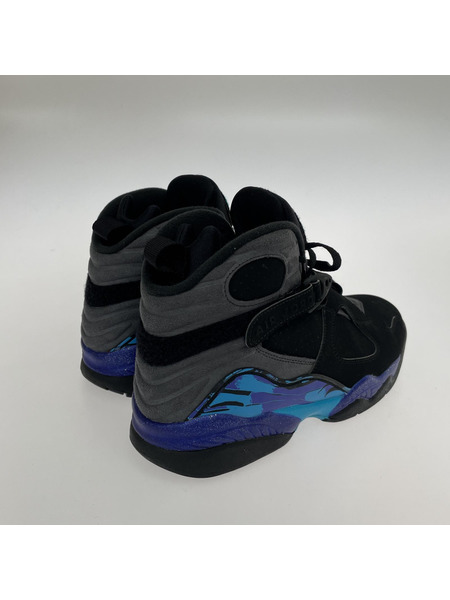 NIKE AIR JORDAN RETRO 8 AQUA 黒 27.5㎝ 305381-025