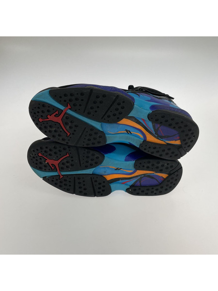 NIKE AIR JORDAN RETRO 8 AQUA 黒 27.5㎝ 305381-025