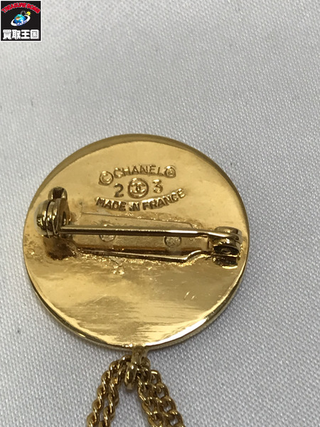  CHANEL シャネル マトラッセバック型 コイン ブローチ 