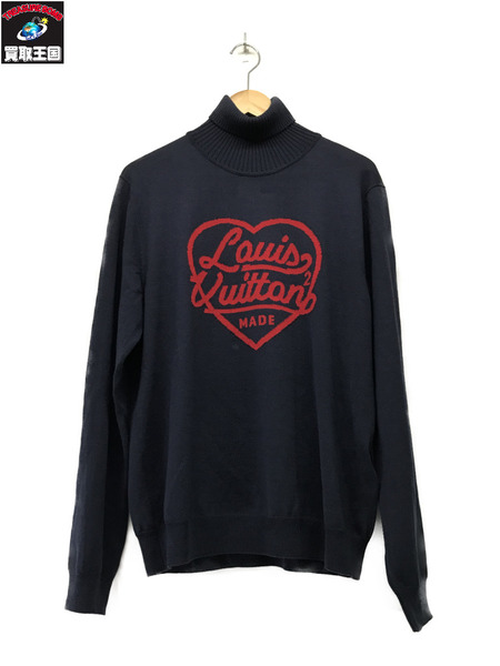 LOUIS VUITTON ×Nigo インタルシアハート ニット (L)