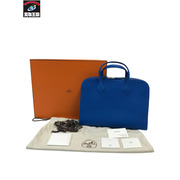 HERMES エルメス ヴィクトリアライト　38　ビジネスバッグ ハンドバック ブルー