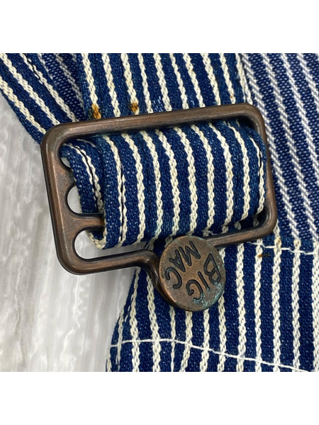 BIG MAC オーバーオール ヒッコリーストライプ  (W42L28)