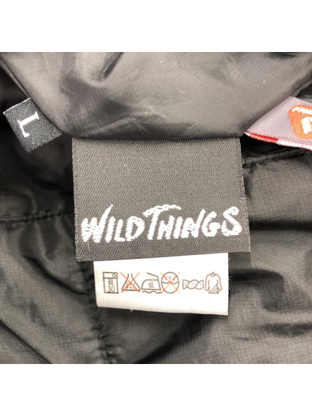 WILDTHINGS リバーシブル中綿ジャケット 黒 (L)
