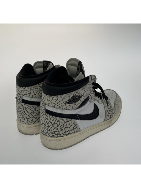 NIKE Air Jordan 1 High OG White Cement/Safari (24.0)