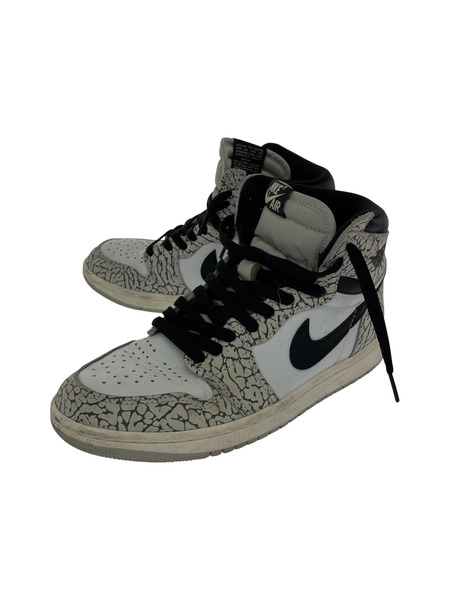 NIKE Air Jordan 1 High OG White Cement/Safari (24.0)