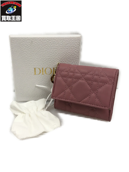 C.Dior LADY DIOR ロータスウォレット