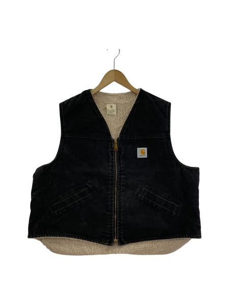 old carhartt duck vest 黒 2XL