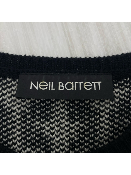 NEIL BARRETT ニット・セーター NEIL BARRETT 18AW クルーネックニットセーター M