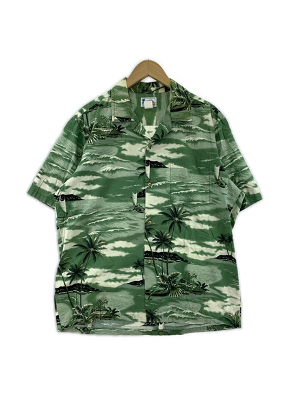 半袖シャツ HAWAII アロハシャツ グリーン