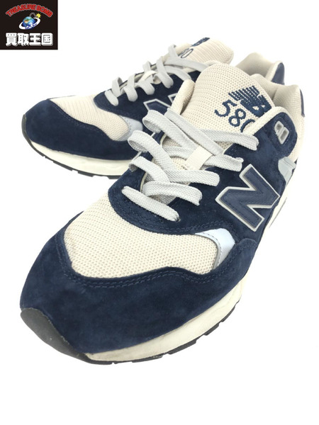 NEW BALANCE スエード ローカット スニーカー MT580OG2 27.5cm 白