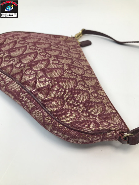 Christian Dior クリスチャンディオール トロッター サドルポーチ ショルダーバック レッド