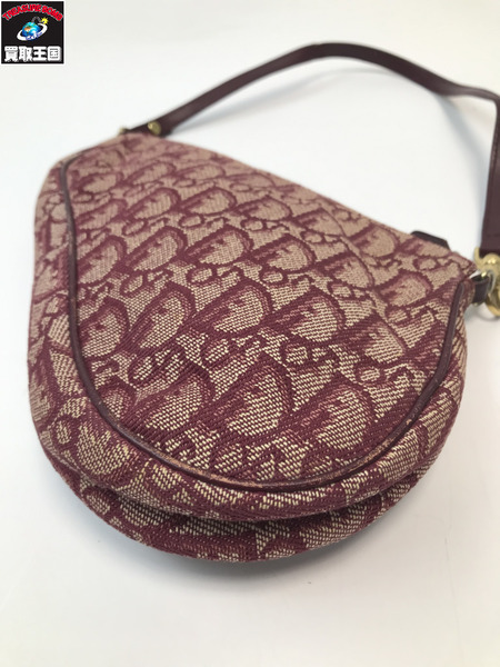 Christian Dior クリスチャンディオール トロッター サドルポーチ ショルダーバック レッド
