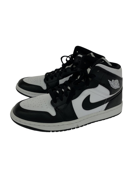 NIKE AIRJORDAN 1 MID 黒白 10