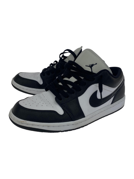 NIKE WMNS AIR JORDAN 1 LOW WHITE/BLACK-WHITE 27cm DC0774-101