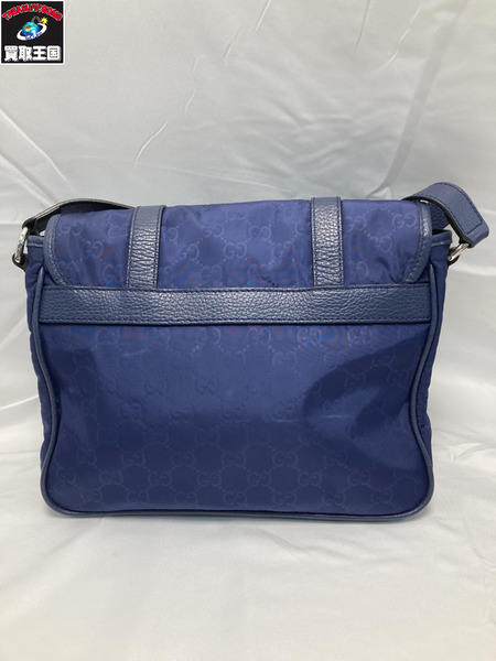 GUCCI GGナイロン ショルダーバッグ 510335 グッチ ブルー