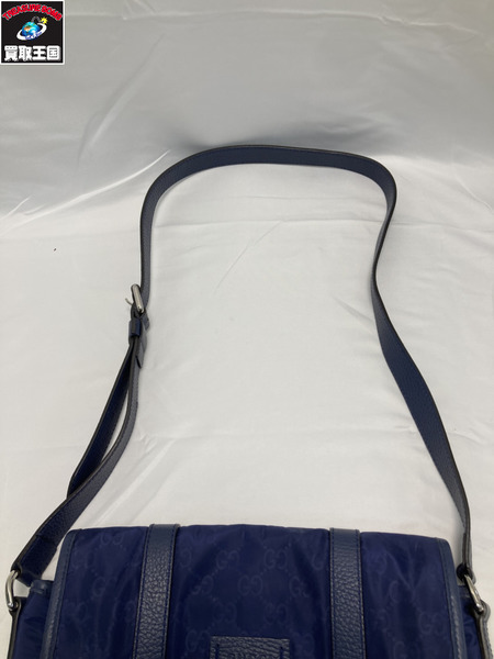 GUCCI GGナイロン ショルダーバッグ 510335 グッチ ブルー