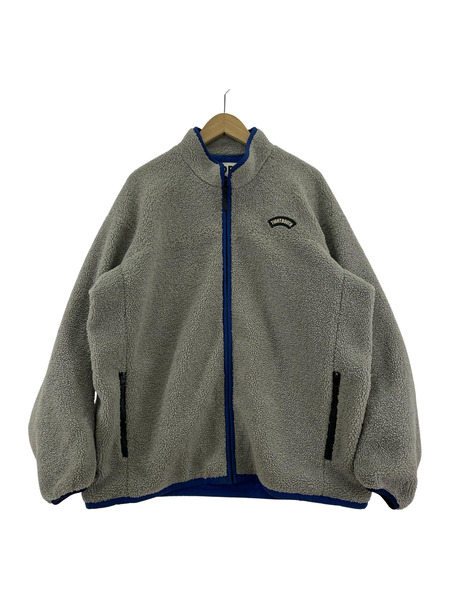 TIGHTBOOTH フリースジャケット XL グレー×ブルー