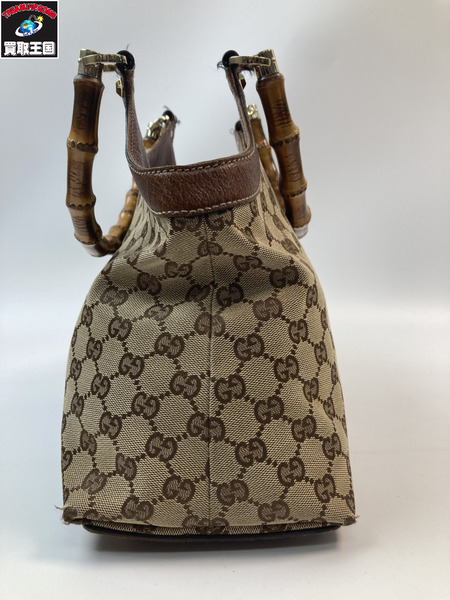 GUCCI グッチ 137395 GGｌキャンバス バンブートートバッグ GG柄 ハンドバック