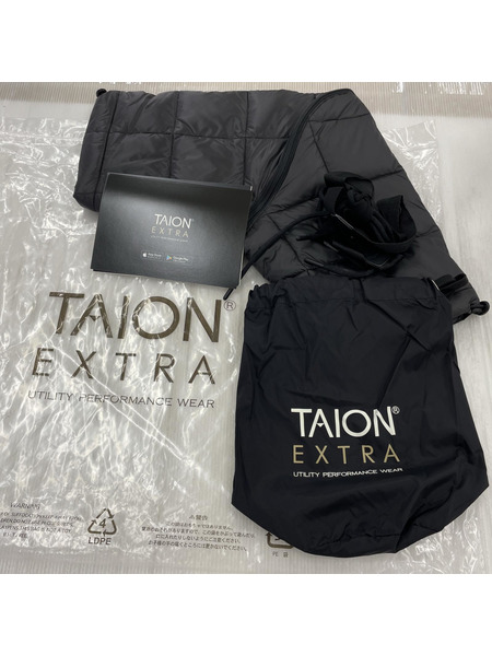ダウンジャケット TAION EXTRA HOODIE INNER DOWN Black S