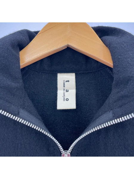 TAO COMME des GARCONS ジャケット ウール ジップアップショート丈