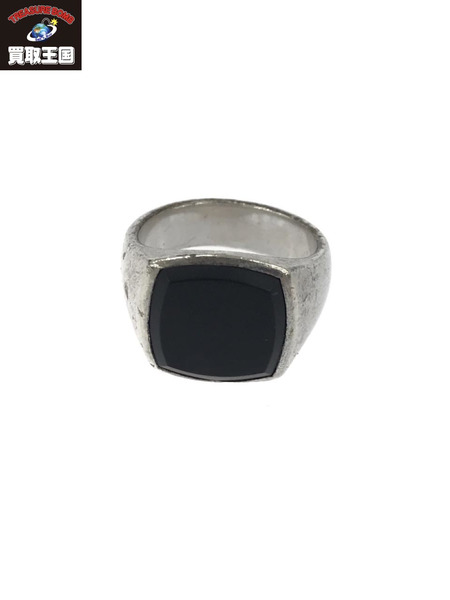 TOM WOOD Cushion Black Onyx Ring クッションオニキスリング 60(#18