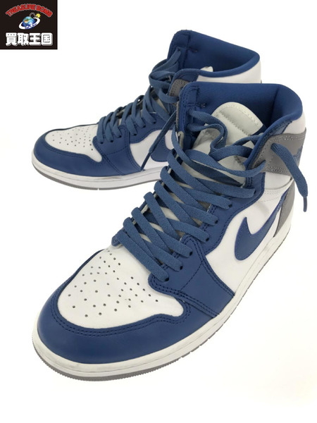 NIKE DZ5485-410 AIR JORDAN1 RETRO HIGH OG トゥルーブルー 青 白[値下]