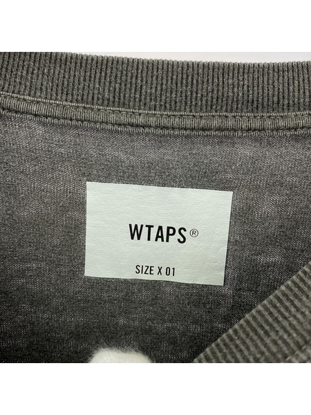 WTAPS L/Sカットソー (01) グレー