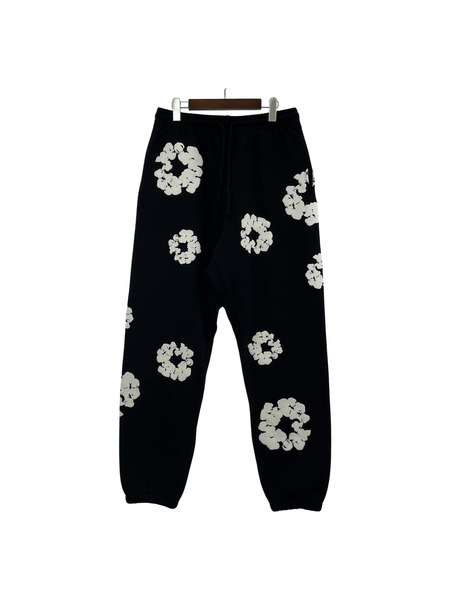 DENIM TEARS COTTON WREATH SWEATPANT BLACK フラワースウェットパンツ L 黒