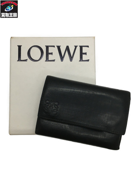 LOEWE/リネン/トライフォールド/三つ折り財布