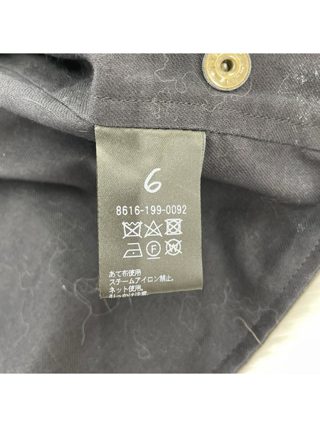 6 ROKU ジレ・ベスト コットンフィッシングベスト ブラック