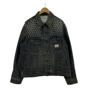 DAIRIKU Cross Embroidery Vintage Denim jacket M 黒 22AW D-1