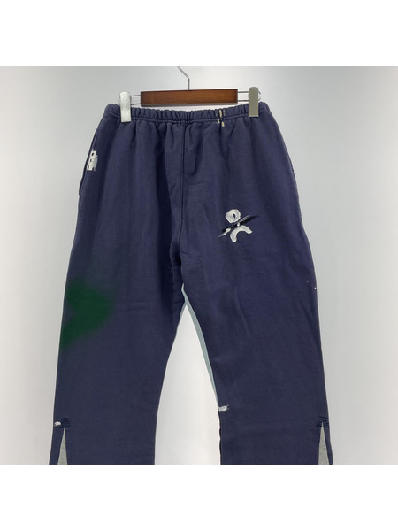 GALLERY DEPT. Painted Flare Sweat Pants Navy フレアスウェットパンツ M[値下]