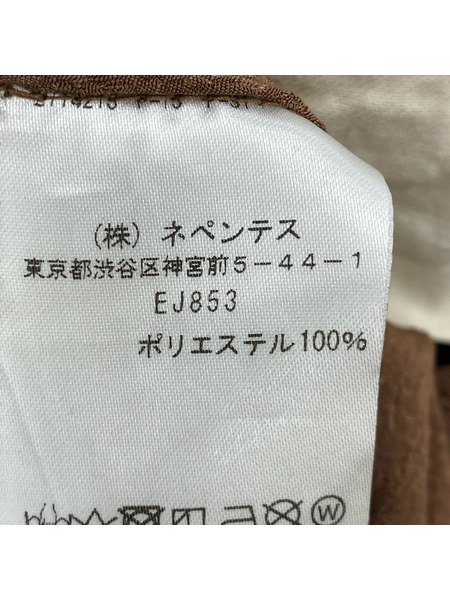 South2 West8 String Slack Pant-PolyJacquard EJ853 茶 (M)