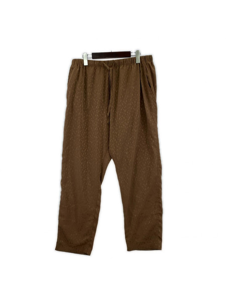 South2 West8 String Slack Pant-PolyJacquard EJ853 茶 (M)