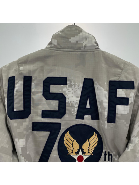 AVIREX ダウンジャケット USAF MA-1 グレー M 70TH