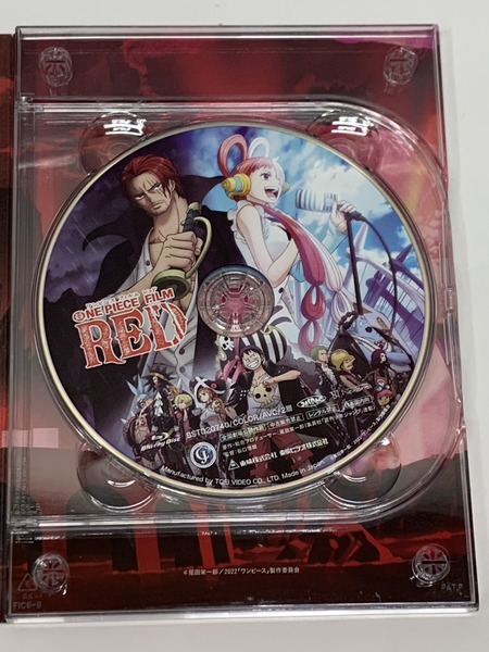 ONE PIECE FILM RED デラックス・リミテッド・エディション (初回生産限定) 4K ULTRA HD+Blu-ray+DVD BSTD20742 開封品 特典付き ワンピース 