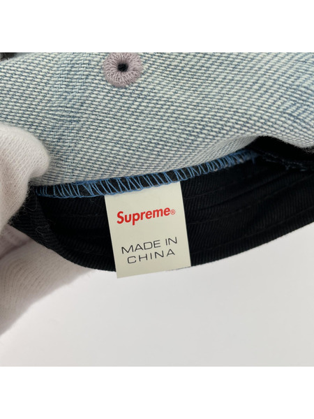 Supreme 20AW/Logo Jacquard Denim Camp cap