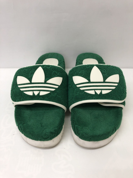 GUCCI×adidas コラボ プラットフォーム サンダル グリーン 9[値下]