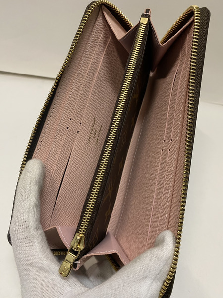  LV モノグラム　ポルトフォイユ　クレマンス　ローズバレリーヌ M61298