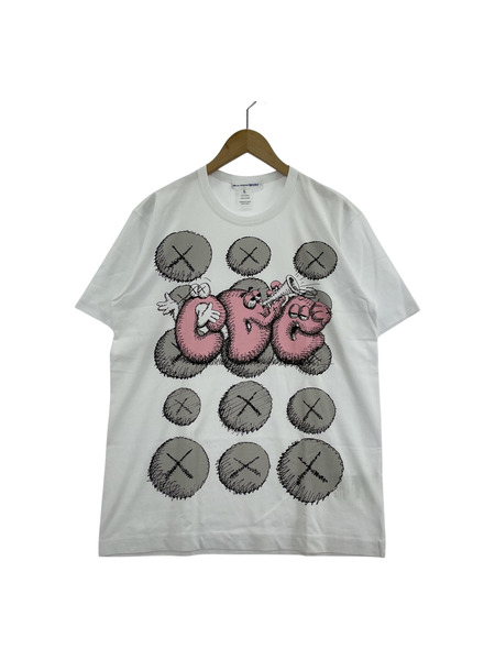 COMME des GARCONS SHIRT×KAWS SSTEE XL ホワイト