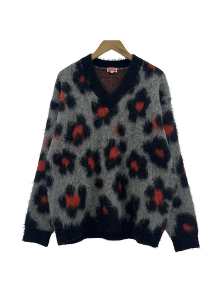 KENZO/HANA LEOPARD SWEATER/S/FD55PU3603CE