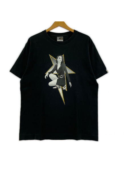 A BATHING APE 半袖Tシャツ・カットソー スターガール 黒(L)