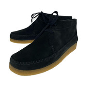 Clarks シューズ ワラビーブーツ スエード 黒 (US7)