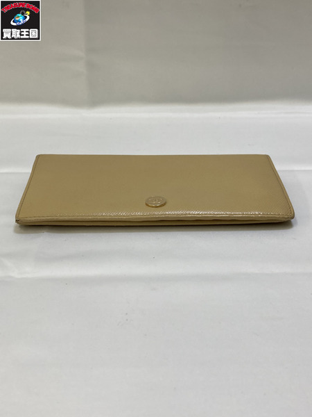 CHANEL シャネル ココボタン　長財布 サイフ ベージュ