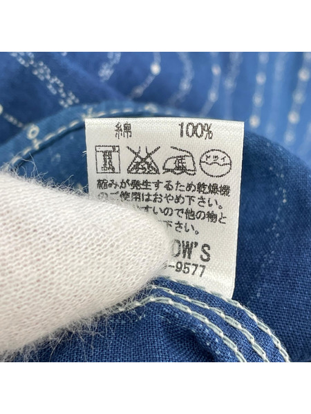 Pherrow's 半袖シャツ ストライプ
