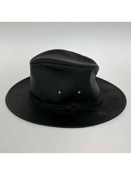 HENSCHEL HAT レザーハット ブラック